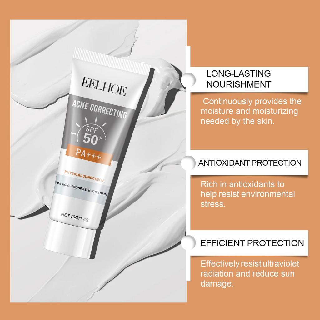Глубокоувлажняющий солнцезащитный крем SPF 50+ УФ-отбеливающий крем Корейское увлажняющее средство для ухода за кожей для всех типов кожи Косметика 30 г