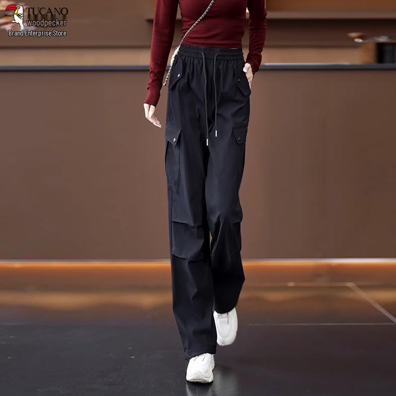 Женские спортивные брюки Woodpecker быстросохнущие свободного кроя - Утягивающие, дышащие, для весны и осени