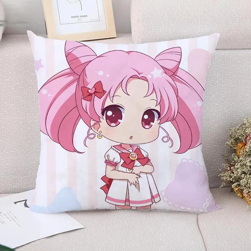 Наволочки Декоративные наволочки Чехлы Наволочка с аниме-девушкой Наволочки Чехол для подушки Осенний декор Подушка для дивана