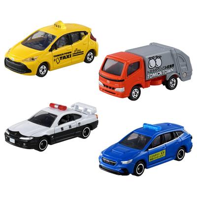 TAKARA TOMY Коллекция подарков Tomica Набор рабочих машин Tomica Town, Игрушка-миниатюрная машинка, Возраст 3 года и старше