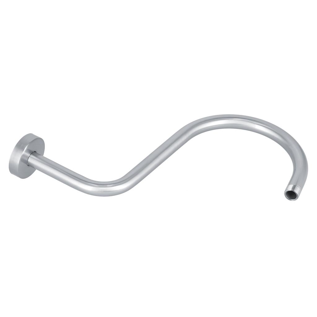 Shower Arm S Shape Gooseneck Stainless Steel Shower Head Extension Arm Bathroom NPT Shower Head Arm