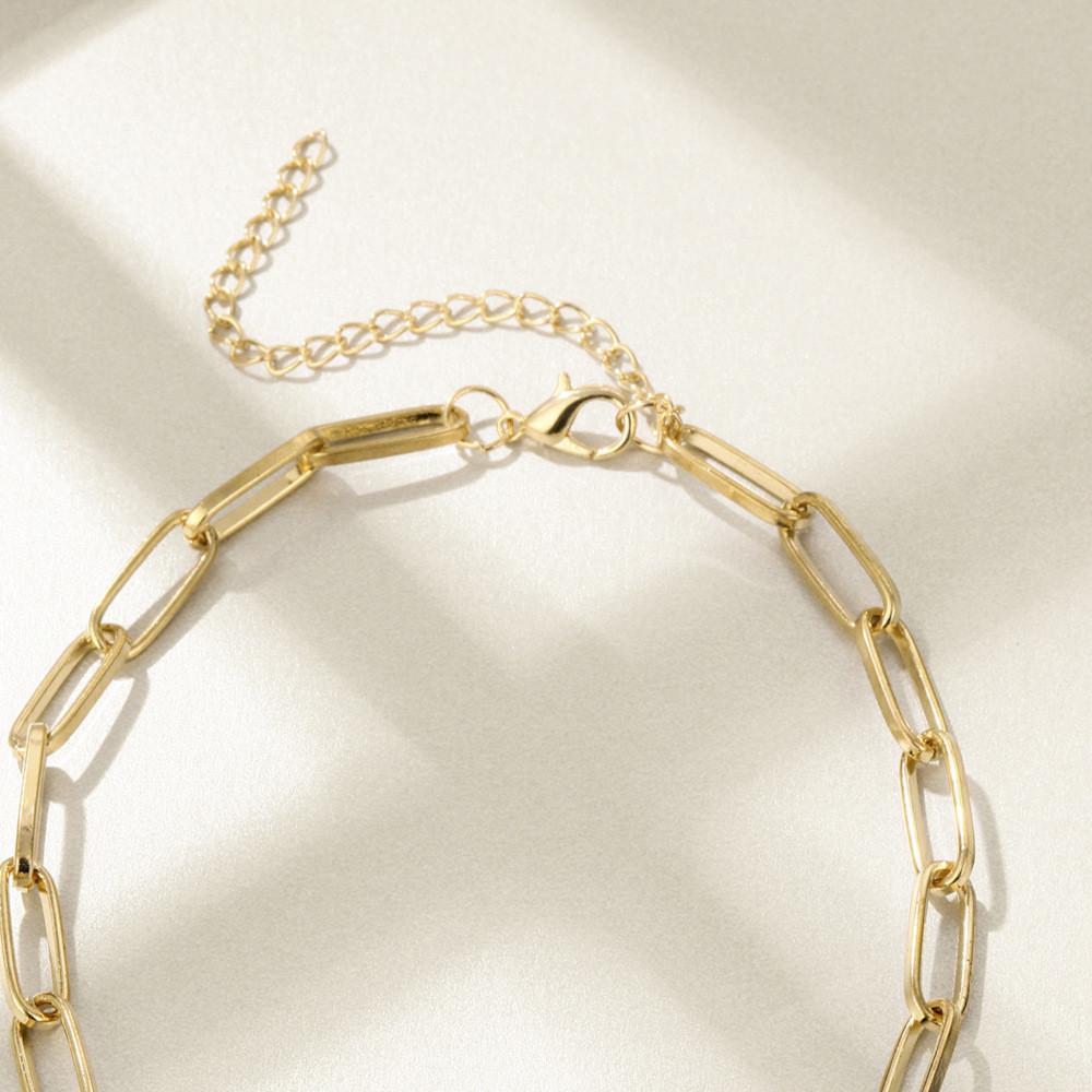 Stylish Minimalist Chain Necklace For Women With Geometric Design Perfect For Events