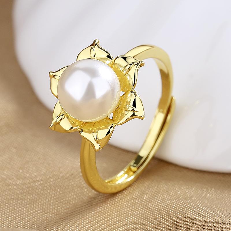 925 Sterling Silver Ring Open Adjustable Silver/Gold for Women Exquisite Student Girlfriend Jewelry Accessories Wedding Party