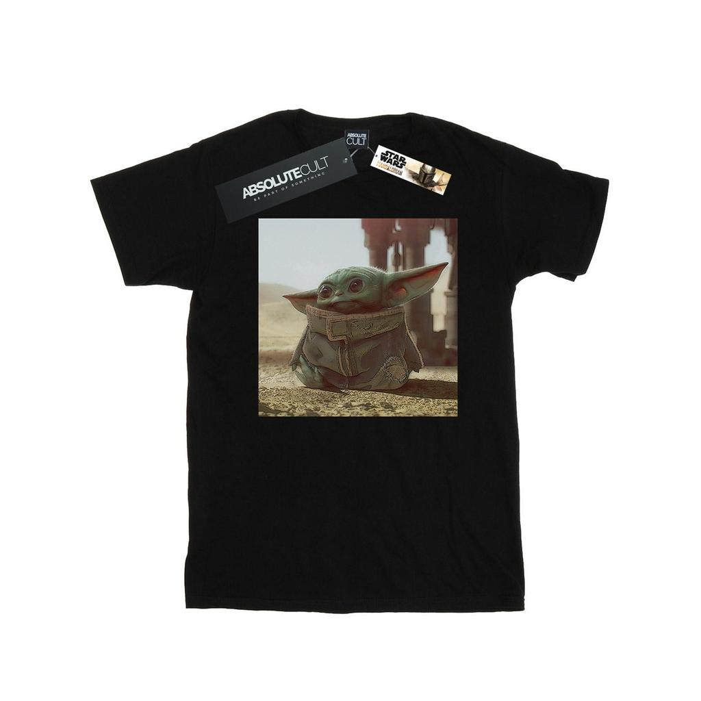 Star Wars Mens The Mandalorian The Child Scene T-Shirt
