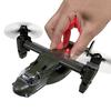Прохладный! Игрушечный самолет-транспортировщик Osprey со светом, звуком, трансформирующийся, с пропеллером, с механизмом оттягивания и функцией движения (мох зеленый)