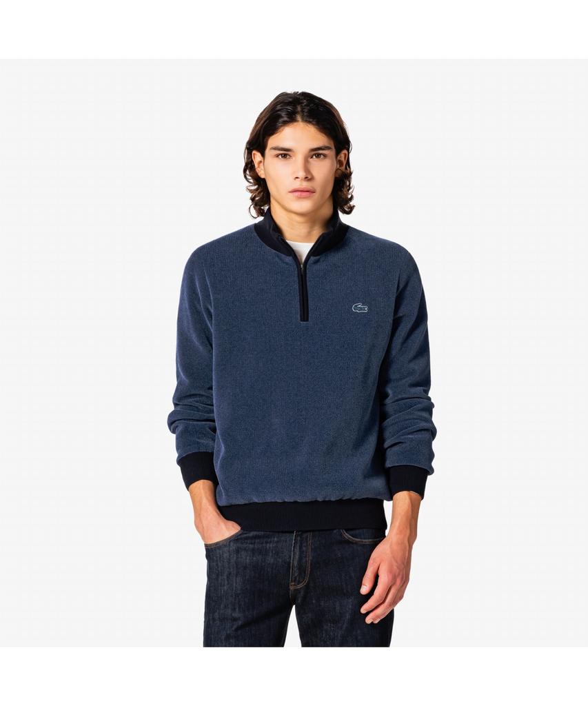 LACOSTE Men'S Golf Windproof Half-Zip High-Neck Sweater Ah807E-55N 3Gf
