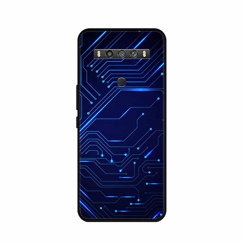 Для TCL 10 5G UW Чехол Животные Силикон ТПУ Мягкая Крышка Телефон Coque Для TCL 10 SE TCL10 5G UW Capa Ударопрочный Мультяшный Волк Funda