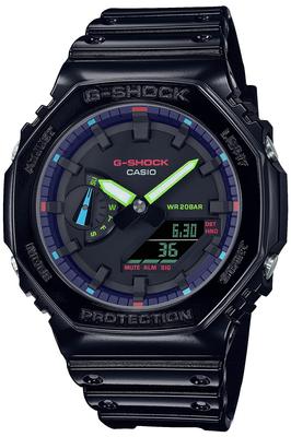 Часы Virtual RGB Series Black [Casio] [] Rainbow Gamer's GA-2100RGB-1AJF Мужские