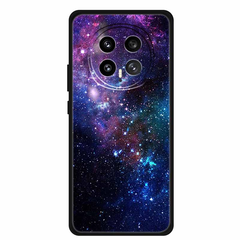 Защитный чехол для мобильного телефона For Honor Magic8 5G, с цветочным рисунком, мягкий, черный силикон, задняя крышка для Honor Magic 8 2025, чехол Funda