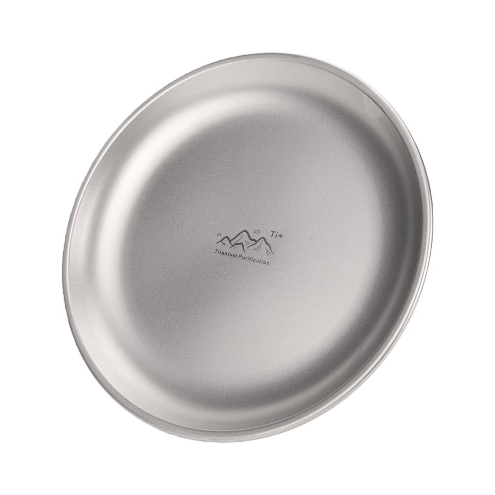 Ultralight Titanium Camping Plate Stackable Backcountry Dinnerware Camping Supplies