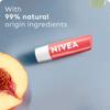 Nivea Бальзам для губ «Фруктовый блеск», 4,8 г (персик)