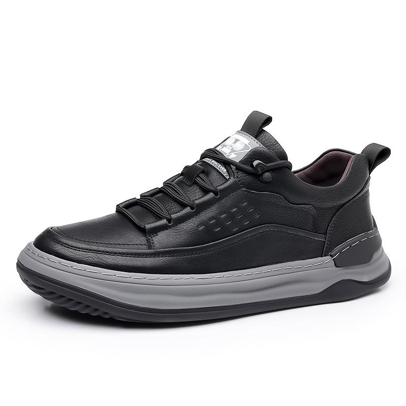 Модные весенние и осенние туфли-оксфорды на толстой подошве, удобные, с мягкой подошвой, уличные кроссовки, мужская повседневная обувь из натуральной кожи, мужские мокасины