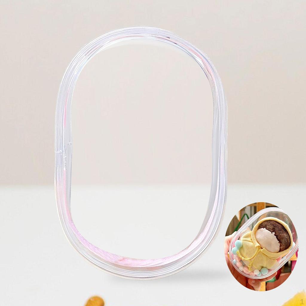 Clear Figure Display Bag, PVC Doll Small Storage Bag for Mini