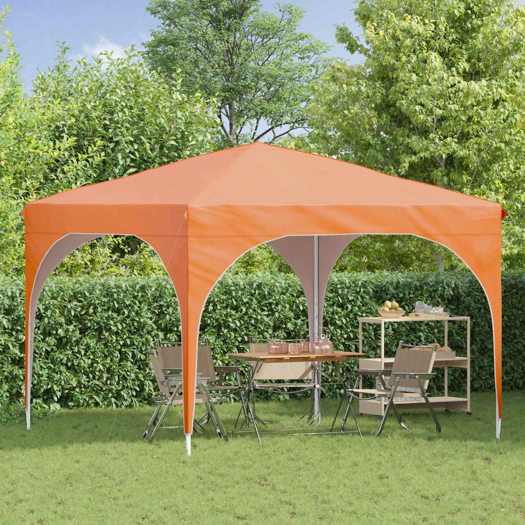 Pop up Party Tent 290 x 290 x 245 cm Orange