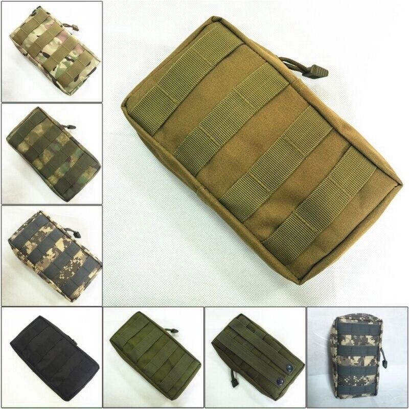 Men Tactics Molle Pouch Nylon Belt 600D Waist Pack Bag Combat Vest Gadget Hunting Pouch Camping Bags Outdoor Equipment