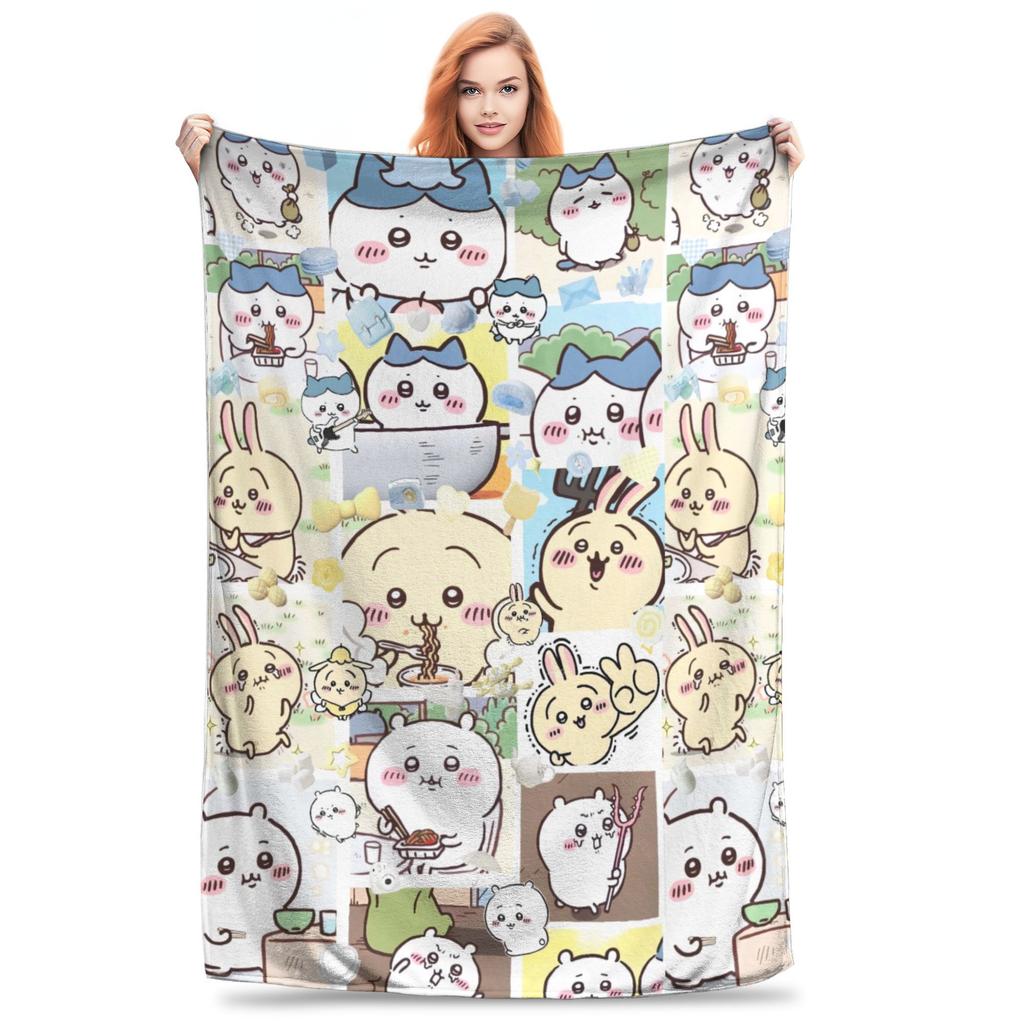 Милая коллекция Чиикавы Теплое мягкое одеяло Для девочек и мальчиков Плюшевое одеяло-плед Новинка Домашний декор Фланелевое покрывало Покрывало для дивана-кровати
