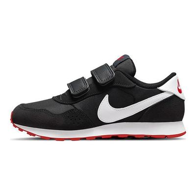 Детские кроссовки MD Valiant PS Bred черные темно-дымчато-серые университетские красные CN8559-016