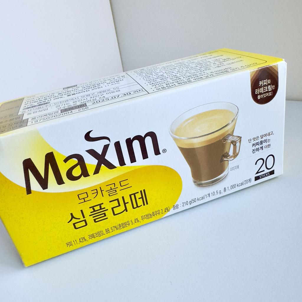 Maxim Mocha Gold Simple Latte 20 стиков 210г/Корейский кофейный микс