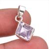 Natural Pink Amethyst Gemstone 925 Solid Sterling Silver Jewelry Pendant 1" u1A13