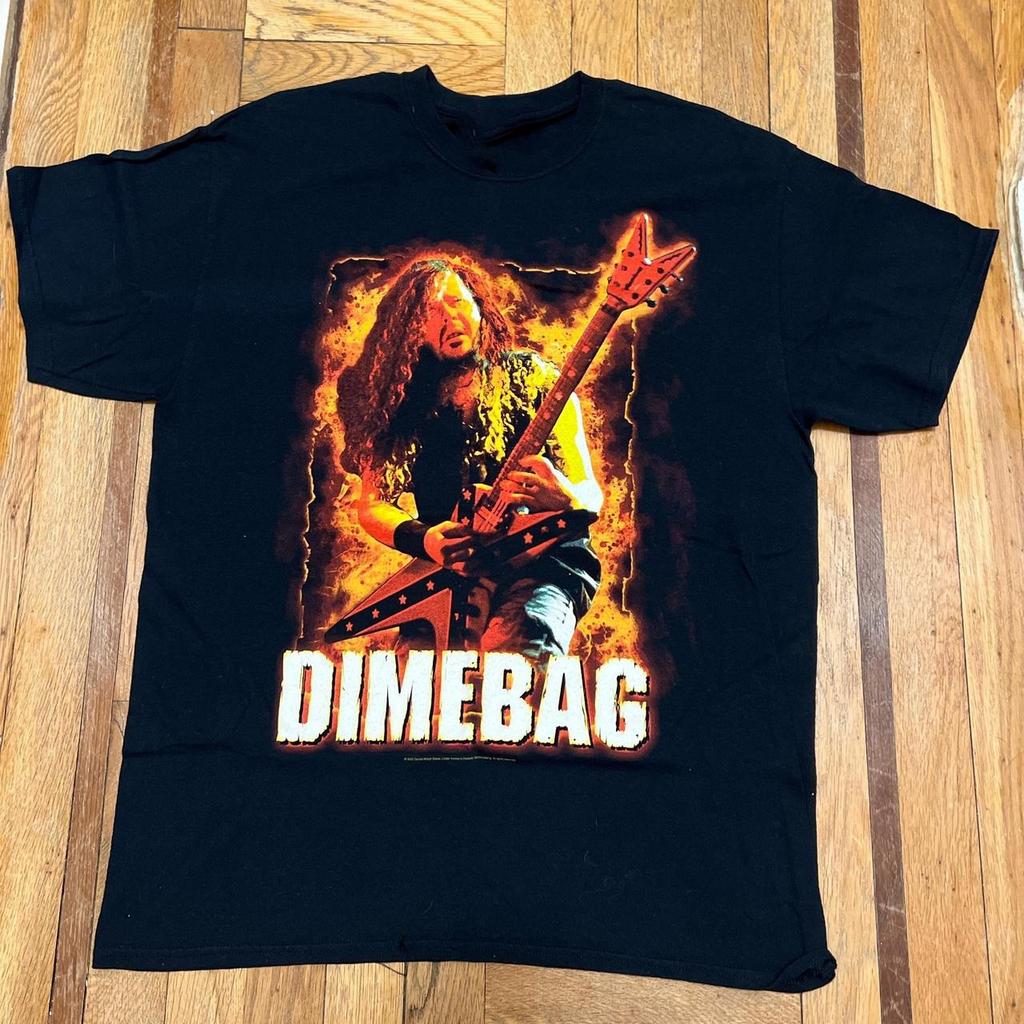 Винтажная футболка Dimebag Darrell Тур Концерт Полный Размер NI376 БЕСПЛАТНАЯ ДОСТАВКА