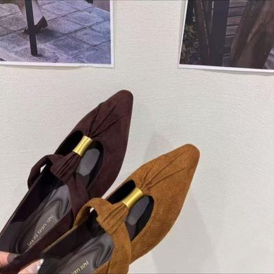 Элегантные туфли-лодочки с темпераментом, женские осенние туфли для свиданий, юбки, балетки, нескользящие, легкие, с внутренней платформой, заостренные туфли Мэри Джейн