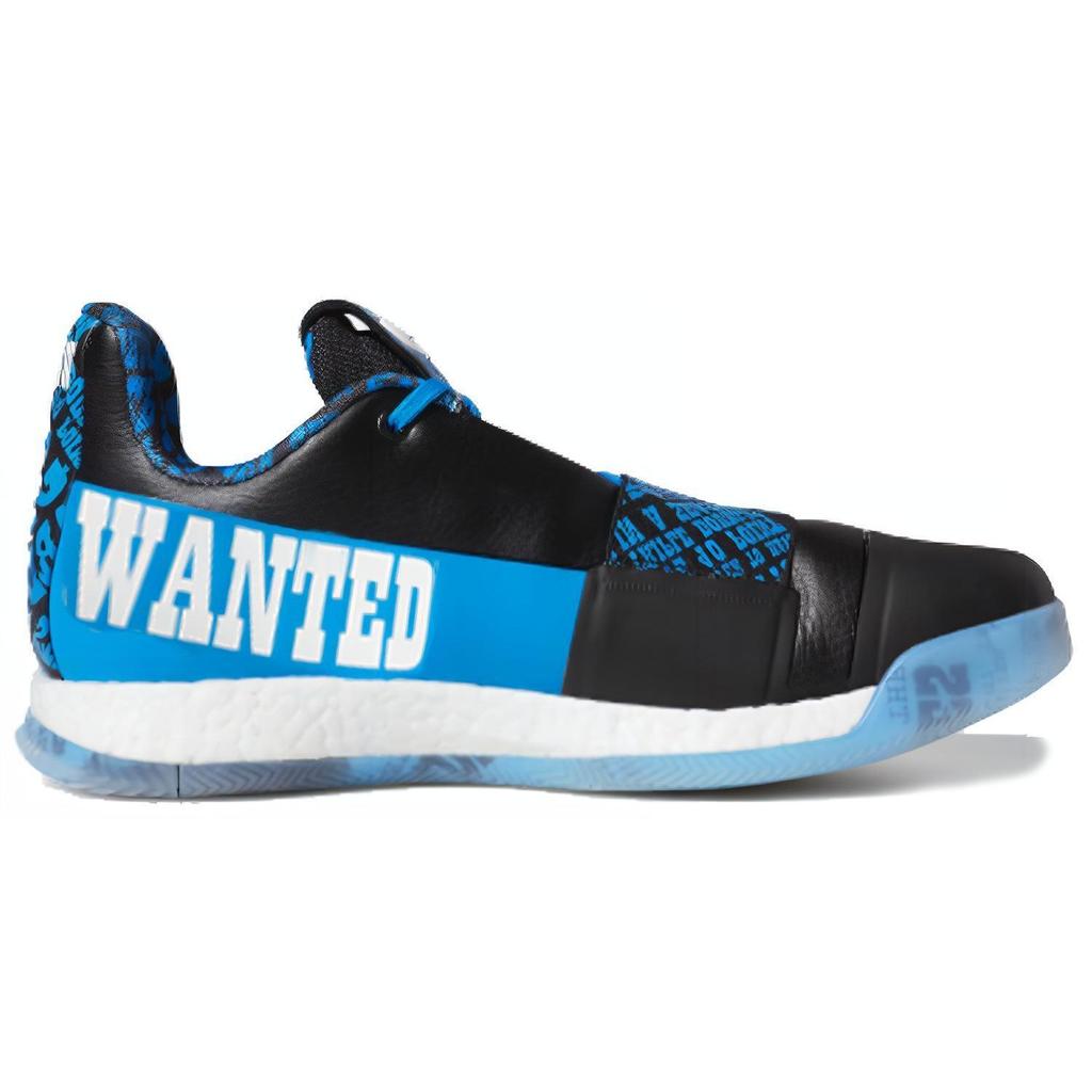 Adidas Harden Vol.3 Удобные Универсальные Нескользящие Прочные Легкие Низкие Баскетбольные Кроссовки Мужские Кроссовки Черный Синий EE9508