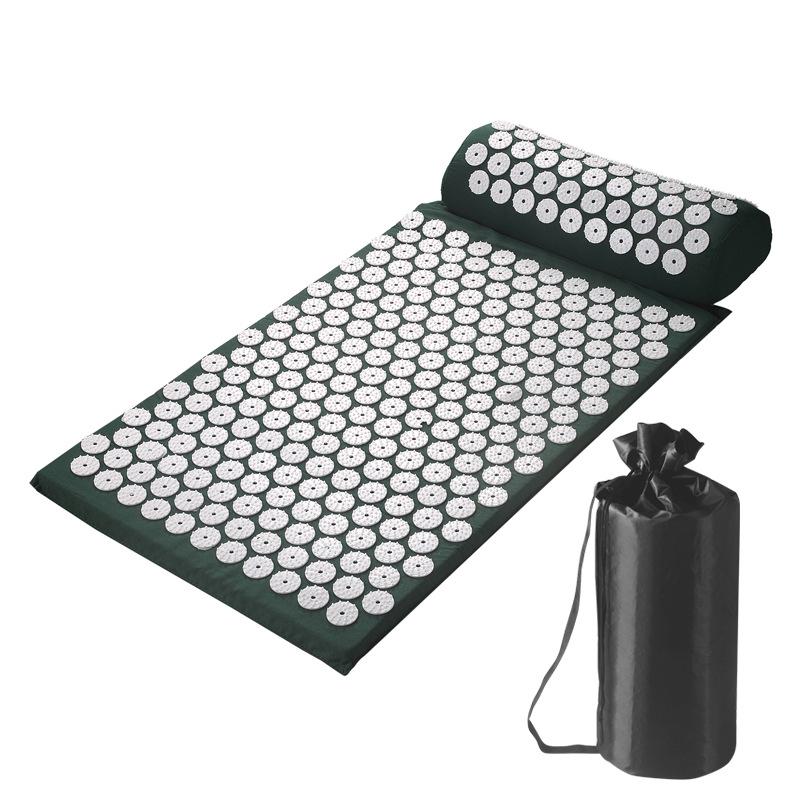 Yoga Acupressure Mat with Head Pillow for Muscle Relaxation and Massage