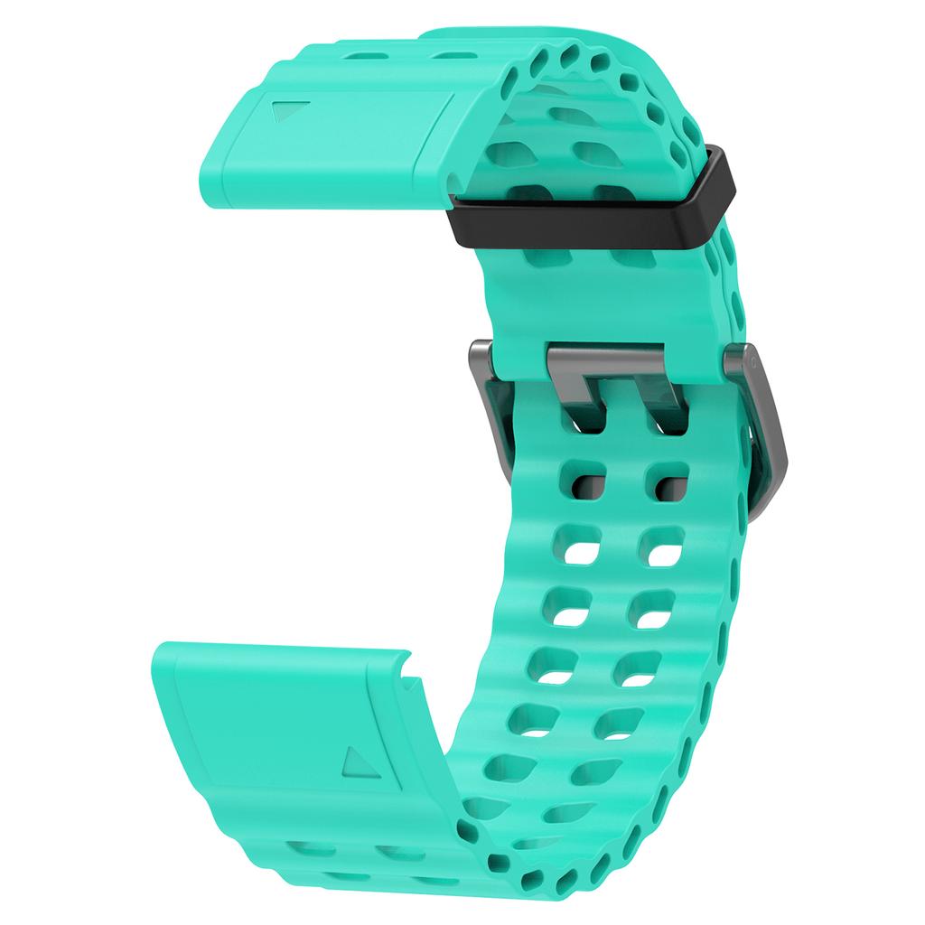 22mm Silicone Strap for Garmin Fenix 8 47mm/Fenix E 47mm/Quatix 7 Pro Multiple Holes Watchband