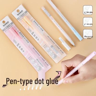 Быстросохнущая клеевая ручка с точечным нанесением для DIY-поделок, студентов и канцелярских товаров