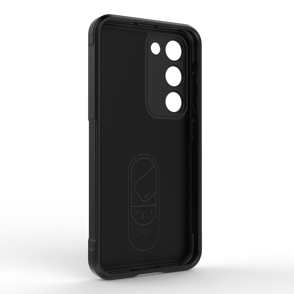 Защитный чехол Magic Shield для Samsung Galaxy S23+ — гибкий, прочный черный чехол