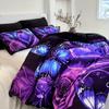 Butterfly Heart Digital Printed Bedding Set Cozy Soft Duvet Cover King Queen Twin Single Size Bithday Gift Bedroom Decoration
