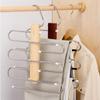 Stainless Steel Multi Tier Pant Hangers Anti-Slip Clothes Rack Pants Storage Rack  Closet
