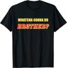Классический рестлинг Футболка 'Whatcha Gonna Do Brother' Летняя с коротким рукавом, с круглым вырезом, хлопковая, дышащая, обычного покроя, топ