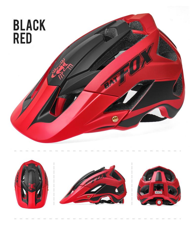 BATFOX Universal Cycling Helmet for Road and Mountain Biking - One-Piece Safety Design