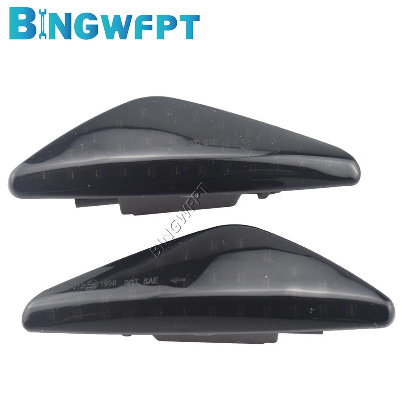 2X LED Dynamic Side Marker Turn Signal Blinker Flowing Water Blinker Flashing Light For BMW X3 F25 X5 E70 X6 E71 E72 2008-2014
