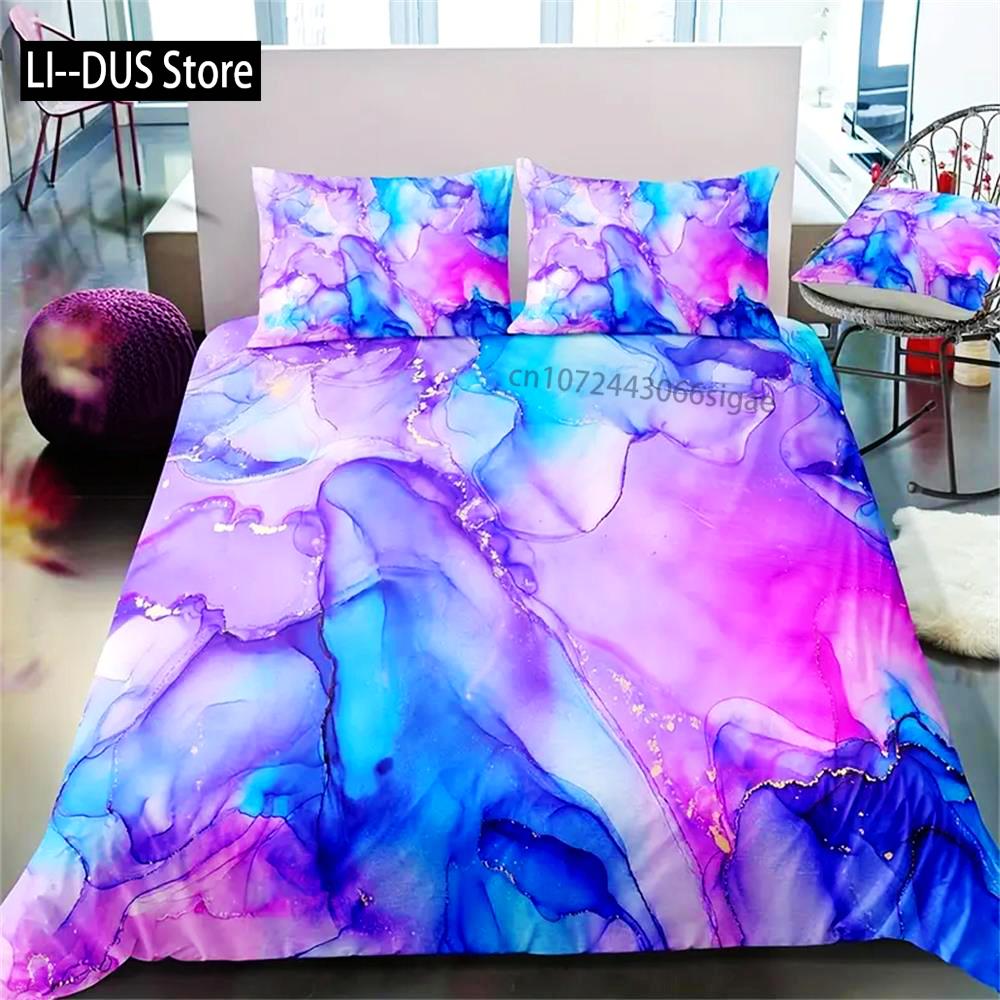 Luxury 3-Piece Duvet Cover Set - Soft Colorful Bedding Set Ensemble - Hypoallergenic Comfort For Master & Guest Bedrooms