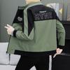 Мужские тонкие куртки Весна и Осень Стойка воротник Повседневные куртки Модная мода Рабочая бейсбольная форма Молодежные молодежные топы