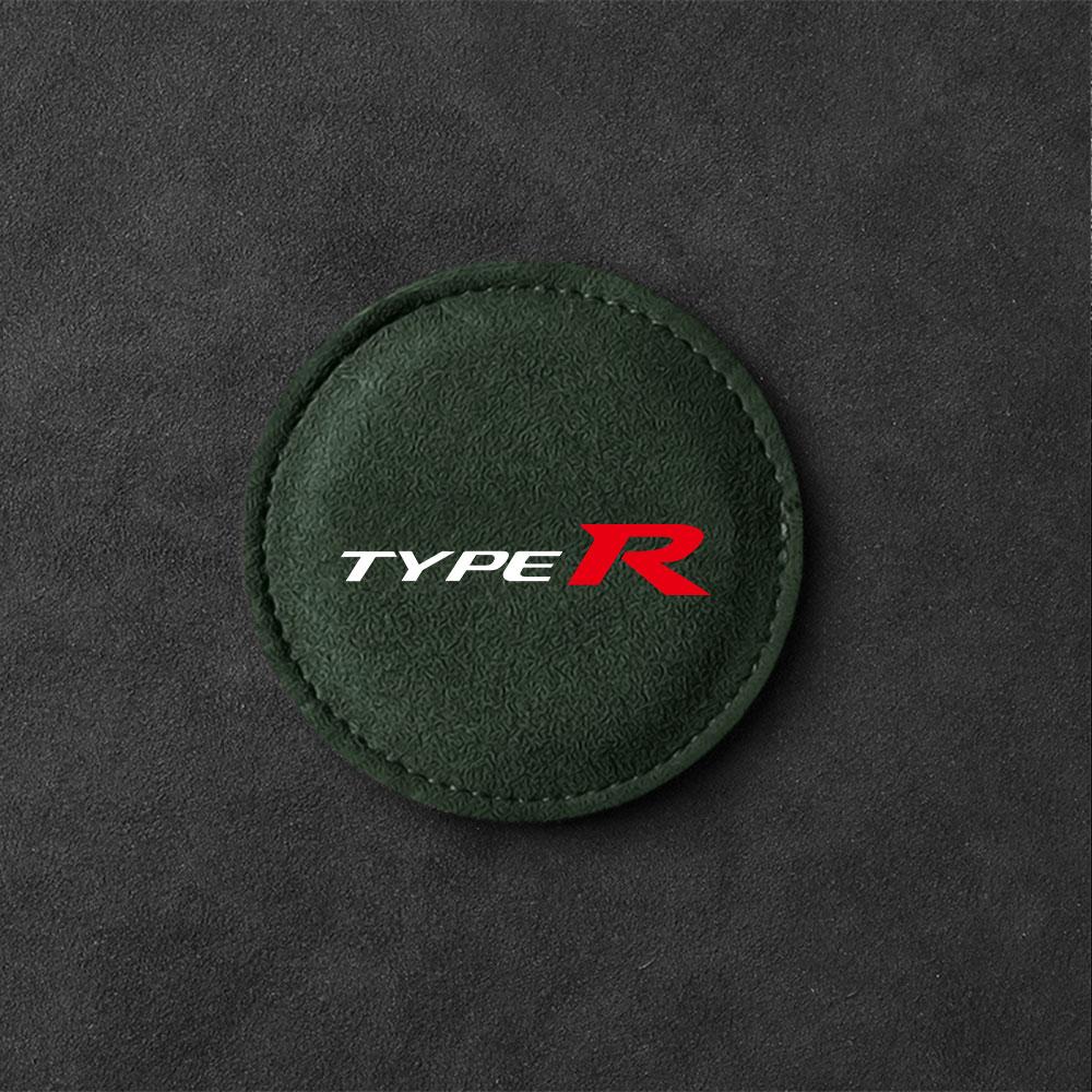 2Pcs Non-slip Car Water Cup Pad Fur Drink Coaster Holder For Honda Mugen Power Civic Accord Odyssey BBJ Jazz CRV Spirior Accessories