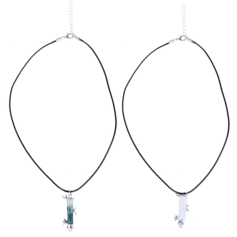 Sophisticated Bamboo Segment Necklace Adjustable Length Clavicle Chain Ornament Versatile Ethnic Neckchain Accessory