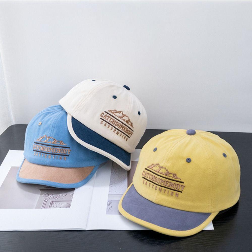 Embroidery Letter Baseball Cap Casual Peaked Cap Autumn Sunscreen Hat Streetwear