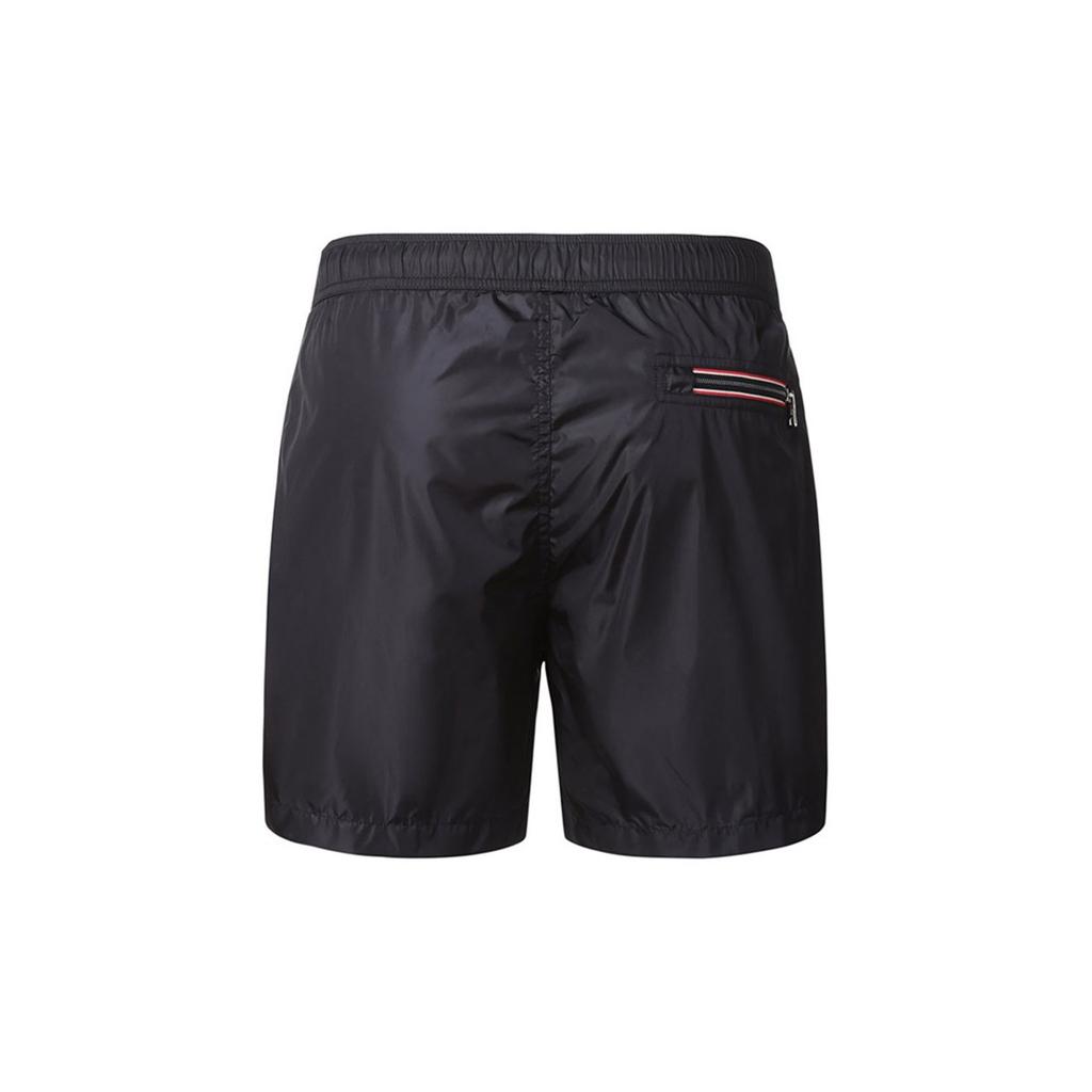 Moncler Fiber Drawstring Loose Swimming Casual Shorts Men shorts Dark-Blue 2C7080053326743