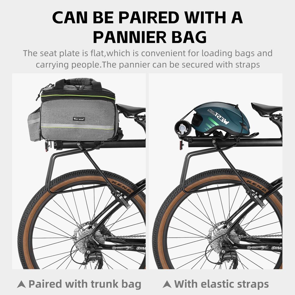 Задняя стойка для горного велосипеда из алюминиевого сплава, быстросъемная задняя стойка для велосипеда, прочная задняя полка для велосипеда