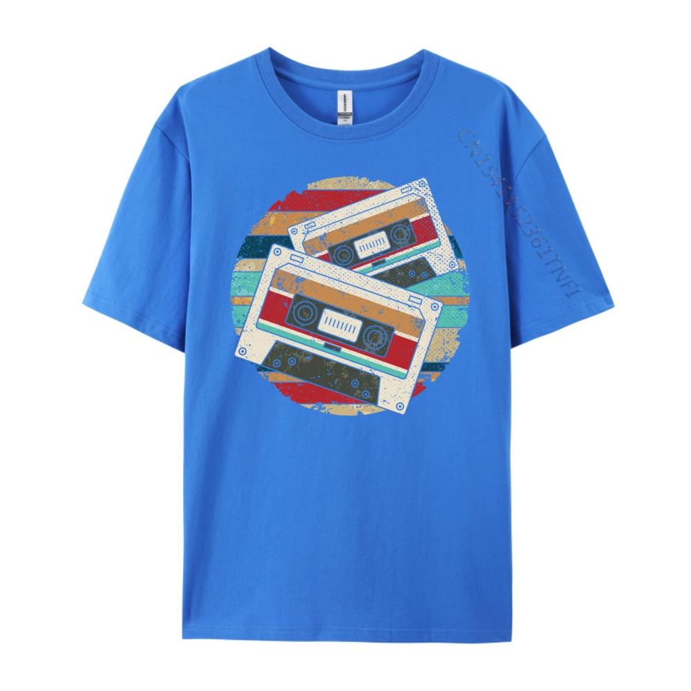 Retro 1980s 80s Music Lover Mixtape Cassette Mens Designer T Shirt Unisex Clothes T Shirt Vegan