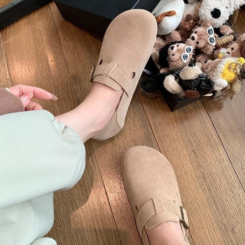 Женские хлопковые туфли на мягкой подошве на одну ногу, толстоподошвенные ленивые одинарные туфли