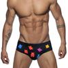 Men Swim Briefs Black Bear Color Low Waist Tight Fit Sexy Swimwear Beach Wear Tanning Surfing