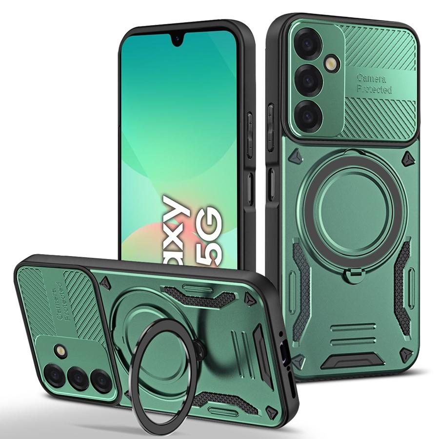 Ударопрочный магнитный чехол-броня для Samsung Galaxy A17 5G A07 A14 A12 A26 A56 A36 A16 A06 A25 A55 A35 A15 A05 A13 A33 Чехол-подставка