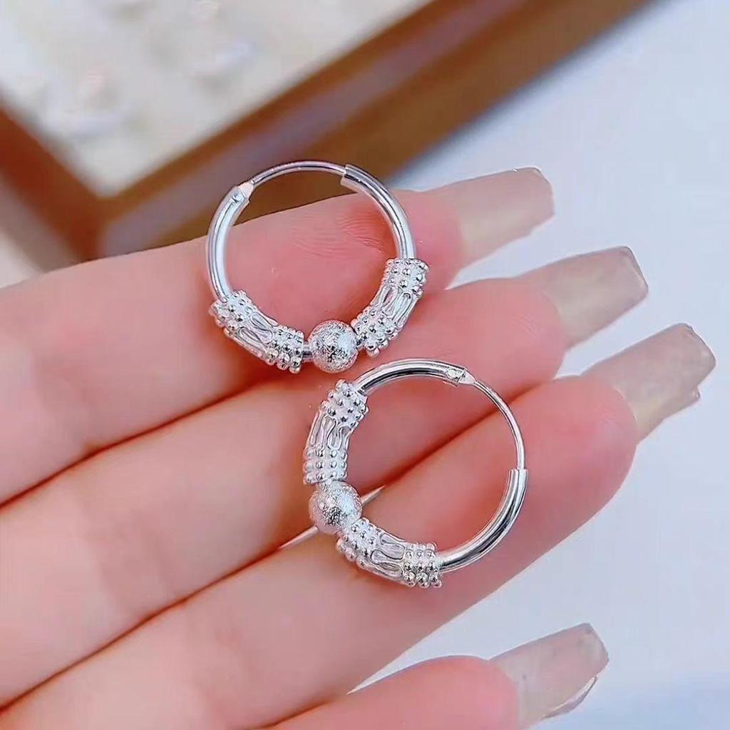 Серьги-кольца из стерлингового серебра 925 пробы: 2025 Современный Нишевый Дизайн - Элегантный и Роскошный для Женщин