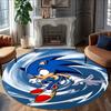 1pc Sonic4 Print Round Carpet Chair Round Carpet Suitable for Bedroom Living Room Home Decorative Carpet