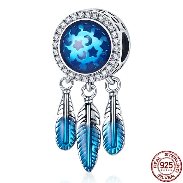 Plata Charms Of Ley 925 Silver Starry Sky Charms Air Balloon Charm Fit Fashion 925 Original Bracelets Pulseira Diy