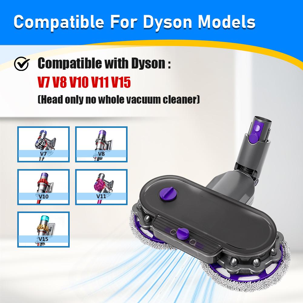 For Dyson V6 V7 V8 V10 V11 2-in-1 Vacuum Cleaner Mop Head Replaceable Washable Floor Brush Head Replacement Accessories